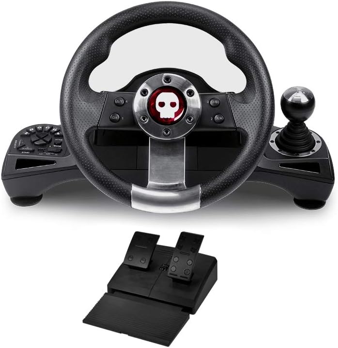 PS4 Steering Wheel & Pedal with Gear shift, Numskull gaming steering