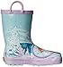 Western Chief Kids Waterproof Disney Character Rain Boots with Easy on Handles, Frozen Anna and Elsa, 10 M US Toddler