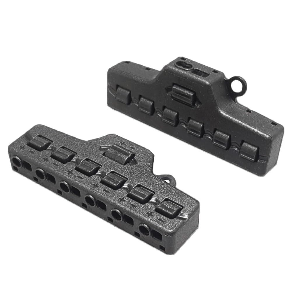 MiJunHD 6 Ports Wire Connector Splitter Distribution,2 Pcs 1 In 6 Out Quick Push-in Electrical Terminal Block TL-106 Parallel Constant Voltage Type for LED Lighting