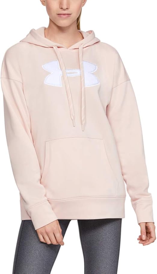 under armour armour logo fleece zip hoodie ladies