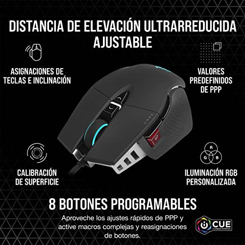 M65 RGB ULTRA Ratón para Juegos FPS Ajustable - Negro