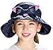 Bienvenu Kids Girls Wide Brim Visor Sun Hat - UV Protection Foldable Beach Cap