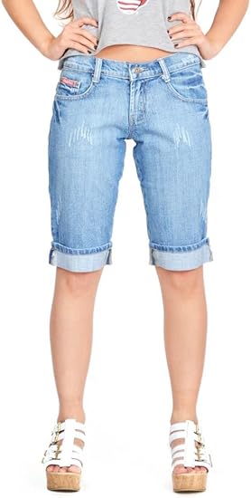 long denim shorts
