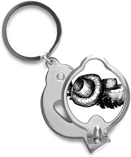 Amazon Co Jp リアルなマッシュルームライン イラスト パターン フィンガーネイル クリッパー はさみ ステンレス製カッター 文房具 オフィス用品