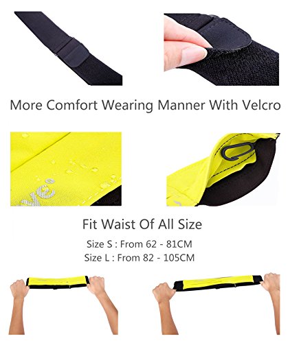 MANGROVE Running Jogging Pouch Belt Waist Pack - Key, Phone, iphone 6 Plus, iphone 7 Plus Holder for Runner - Fanny Waist Pack with 2 Adjustable Pouch, Adjustable and Opening for Headphones