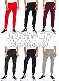 JC DISTRO Mens Hipster Hip Hop Drawstring Jogger Sweatpants - Various Colors