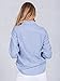 Simplee Apparel Women's Boho Embroidered Floral Striped Shirt Blouse Top Blue, 4/6