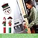 MSDADA Adorable Snowman Refrigerator Handle Covers Set & Snowman Countdown Calendar,Fits Standard Size Kitchen Appliance Microwave Oven Door For Christmas New Year Holiday Decorations (4pcs)