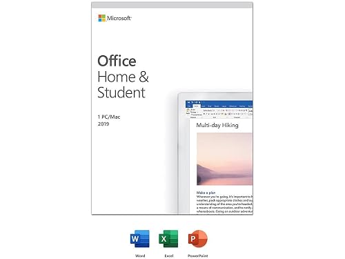 Microsoft Office Home & Student 2019 | One-time purchase, 1 person | PC/Mac Keycard