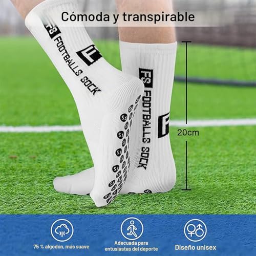 AVABEST Mens Soccer Socks 2 Pairs 35-39 39-46 46-50 Football Socks Non Slip Sports Socks