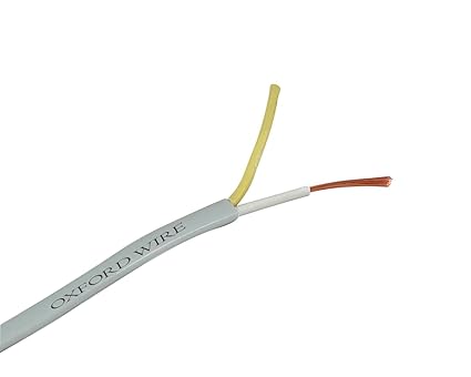 OXCORD Twin Flat 2 Core Copper Wires and Cables 1.5mm for Electric Connections Single Phase Electric Connections Up to 1100V