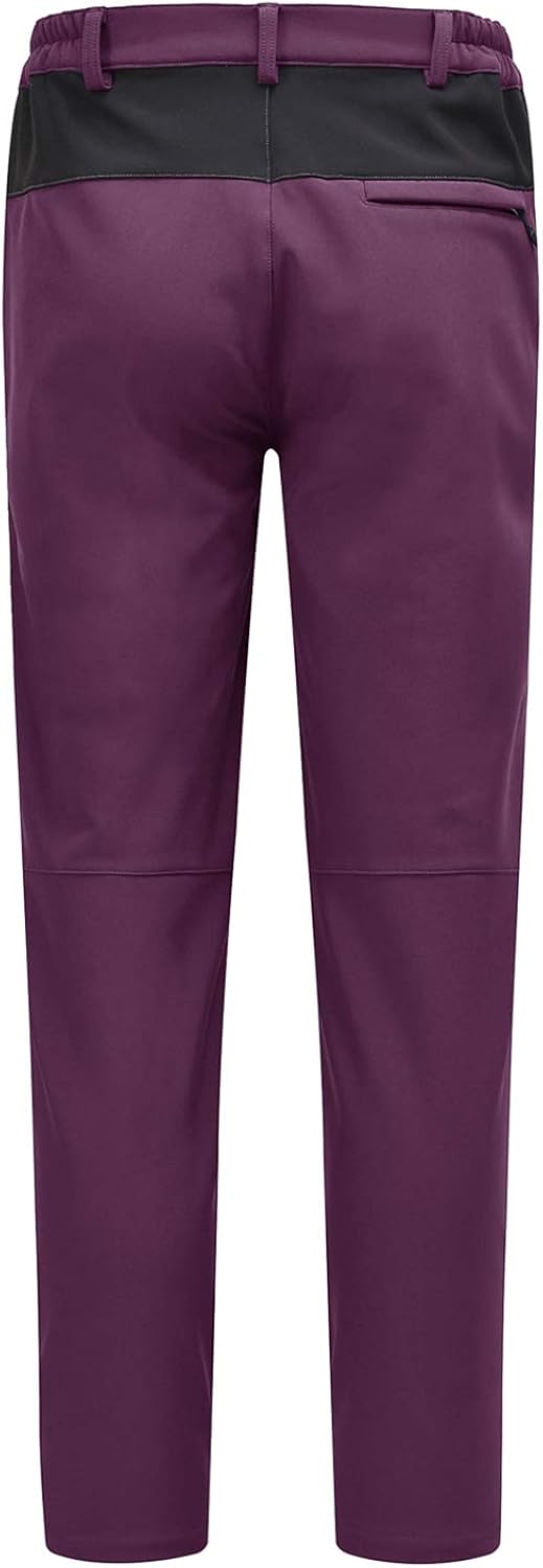 Rdruko Women's Waterproof Windproof Fleece Lined Warm Hiking Ski Snow Insulated Pants: Clothing