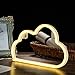Qunlight Neon Night Light Cloud Shaped with Pink Lamp USB & Battery Powered Hanging Wedding Sign, Novelty Wall Decor or Valentine's Day,Birthday Party,Kids Room, Living Room,Bedroom,or Bar.