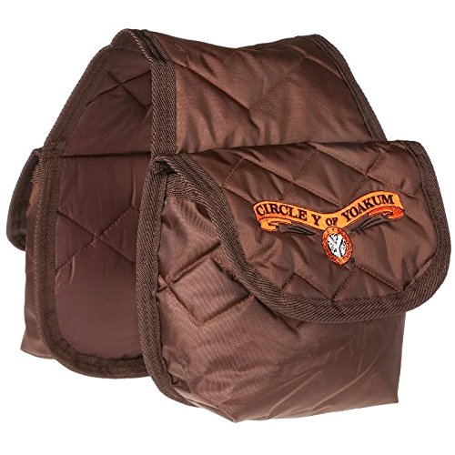 Circle Y Two Sided Brown Pommel Bag