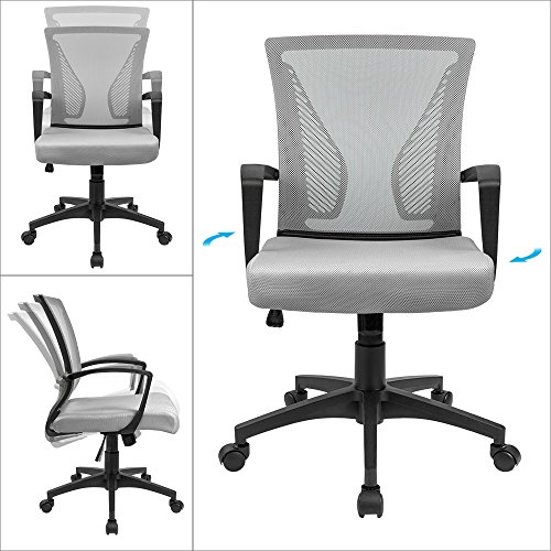 image for Furmax Office Chair Mid Back Swivel Lumbar Support Desk Chair, Compute