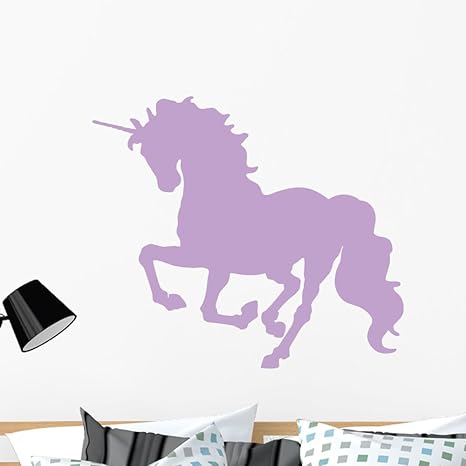 Amazon 美しいラベンダーユニコーンシルエット壁デカールby Wallmonkeys Peel And Stickグラフィックwm 36 W X 31 H Large Gen 36 ウォールステッカー オンライン通販