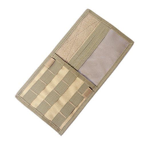 Tactical Molle CD/DVD Portable Carry Wallet Holder Pouch Sunshade Storage Bag (Brown) - Thumbnail 5