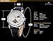 KS Men's Wrist Watch Luxury Moon Phase Automatic Mechanical White Dial KS069