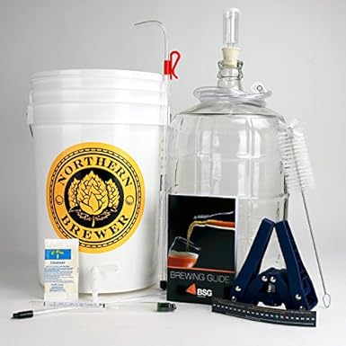 Home Brew Ohio RL-WKZ2-0IJS Gold Complete Beer Equipment Kit (K7) with 5 gal Glass Carboy