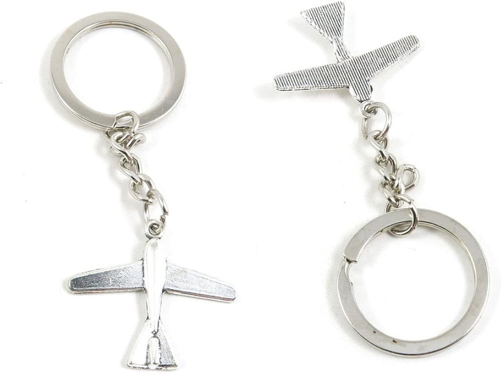 1 PCS Airplane Aircraft Keychain Keyring Jewelry Making
