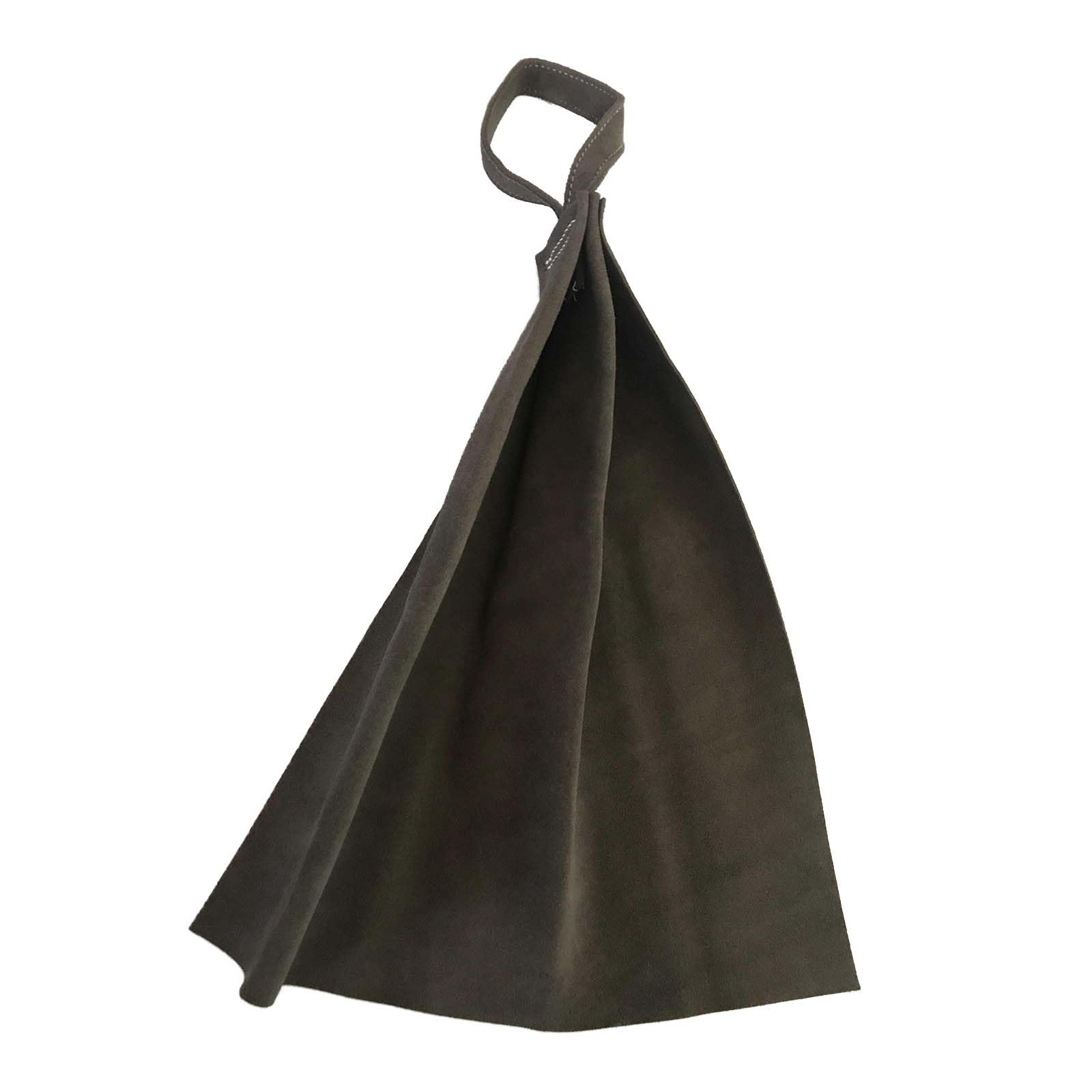 DONGKER Dog Bite Rag, 15.7" Soft Leather Bite Rag with Handle for Small Medium Large Dogs