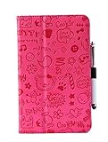 i-UniK CASE for 2015 Kurio Xtreme 2 Kids tablet Kickstand [Bonus Stylus] (Cute Pink)
