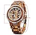 GBlife BEWELL ZS-100BG Wooden Watch Analog Quartz Light Weight Vintage Wrist Watch for Men