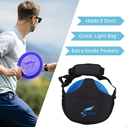 Kestrel Weekday Disc Golf Bag + eBOOK | Fits 5-7 Discs | for Beginner and Advanced Disc Golf Players | (Red) - Thumbnail 2