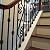 Iron Baluster Shoes (10-Pack) for use with 1/2" Scroll Basket Twist Knuckle Stair Balusters - Metal Slant Angled Pitch Shoes (Satin Black)