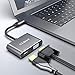 USB-C to HDMI VGA Adapter, Colorfulday 2 in 1 USB 3.1 Type C to VGA HDMI 4K UHD Converter Adaptor Thunderbolt 3 Compatible Dual Screen Display with Aluminium Compatible 2019/2018 MacBook, ChromeBook