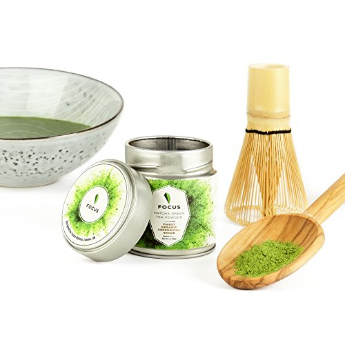 Hyper-Premium Ceremonial Grade Matcha Green Tea Powder Finest USDA-Certified Organic - 1 oz (30 servings) per tin can | vegan, gluten-free, dairy-free, soy-free | pure 100% unsweetened | health drink - Thumbnail 6