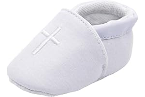 ESTAMICO Baby Boys Soft Cross Baptism Christening Shoes Premium Sole Infant/Toddler Sneaker