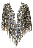 Alivila.Y Fashion Triangle Ruffle Sequins Wedding Evening Scarf Shawls A25