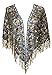 Alivila.Y Fashion Triangle Ruffle Sequins Wedding Evening Scarf Shawls A25
