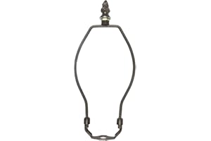 Bieye SS016 Lampshade Lamp Shade Support Harp for Tiffany Style Stained Glass Table Lamp (Bronze 7" High)