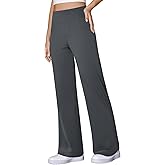 COPYLEAF Wide Leg Yoga Pants Women Stretch Dress Work Pants with Pockets Lounge Casual Sweatpants