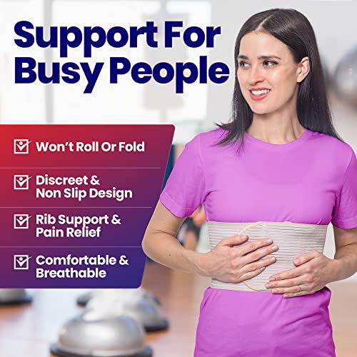 Rib Brace Chest Binder Rib Belt To Reduce Rib Cage Pain. Chest Compression Support For Rib