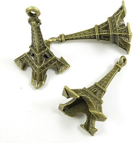 1 PCS Ancient Antique Bronze Fashion Jewelry Making Crafting Charms Findings Bulk for Bracelet Necklace Pendant Retro Accessoires Lots Vintage B2MG2D Paris Eiffel Tower