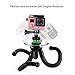 Zecti Flexible Cellphone Tripod with Phone Mount Adapter for SLR Digital Camera, GoPro, Samsung Google, Etc All Smartphone