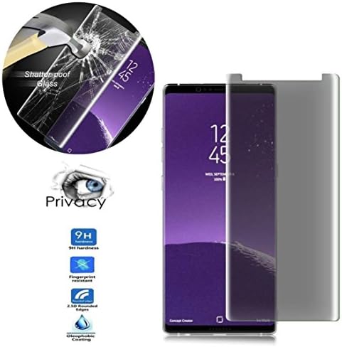 iMoreGro Galaxy Note 8 Privacy Screen Protector, Premium Privacy 3D Curved Anti-Spy Tempered Glass [Case Friendly] Screen Film for Samsung Galaxy Note 8 - Transparent