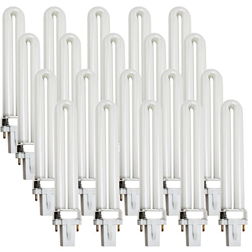NuLinkÂ® 9W UV Replacement Light Bulbs for Ultraviolet Light Lamp 36 Watt Dryer for Galaxy iPhone Refurbished LCD Front Glass LOCA Glue [20-Pack]