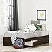 South Shore Fynn Twin Mates Bed (39'') with 3 Drawers, Brown Oak