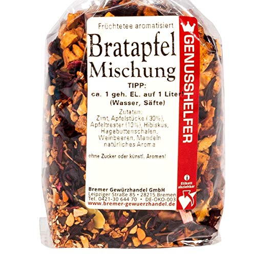 Bremer Gewürzhandel Bratapfel Früchtee, lose, Tee mit Früchten, Wintertee, fruchtig-süÃ, 100g – Bild 3