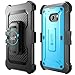 SupCase Unicorn Beetle Pro Series Case for HTC 10, Full-Body Rugged Holster Case with Built-in Screen Protector for HTC 10, (Blue)