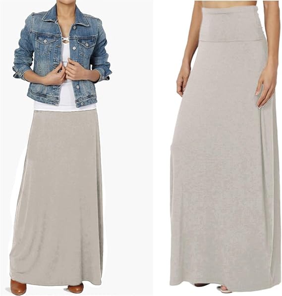 Amazon スカート ロング マキシ 春 夏 大きいサイズ タイト 無地