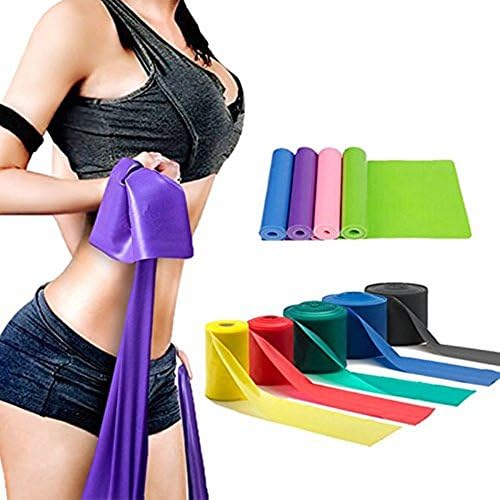 LIXIANGNAN Yoga Elastic Straps For Workout And Stretching Rubber Resistance Belt Fitness Band Random Color