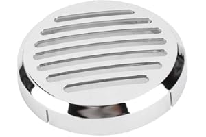 Round Horn Chrome Horn Cover, Duokon 3.5 inch Chrome Round Horn Cover for Cruisers Motorcycle Modification Accessorie