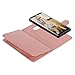 Galaxy Note 8 Case, Lontect PU Leather 9 Card Slot Bling Wallet Folio Case with Detachable Magnetic Hard Case for Samsung Galaxy Note 8 - Shiny Rose Gold