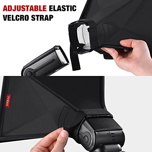 TYCKA 9 x 7" Flash Diffuser Translucent Light Softbox (Universal, Collapsible) for Nikon, Canon Sigma Sony Yongnuo