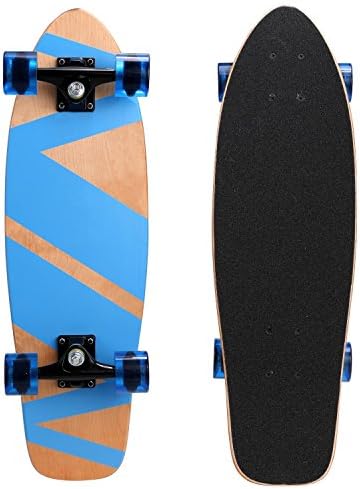 Hufcor 27" Cruiser Skateboard, Complete Canadian Maple Wood 27 Inch Skate Board for Kids, Youths, Beginners(UK STOCK)